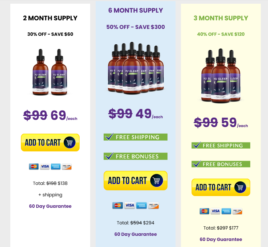 Discounted Yu Sleep Packages